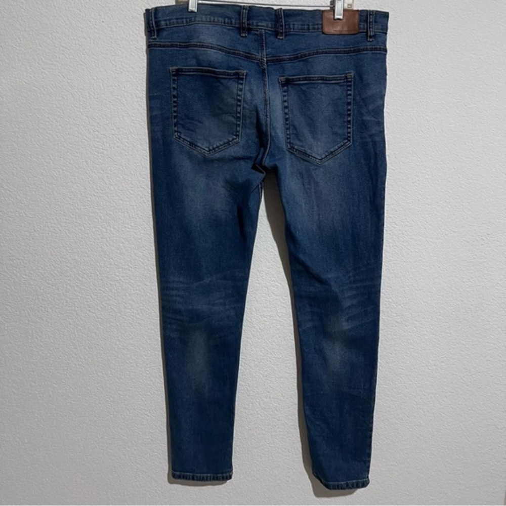 French Connection Medium Wash Button Fly Front Super Skinny Jeans 38